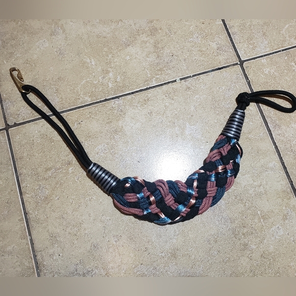Leather Shop Weaved Braided Fashion Belt Size Medium - Picture 3 of 4